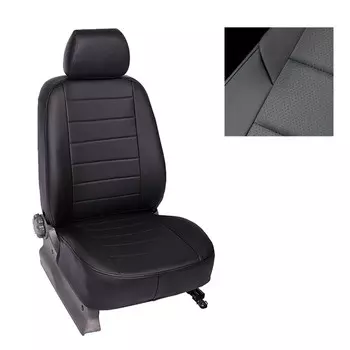 Авточехлы для Ford Kuga Titanium, -2013, черный, экокожа, набор