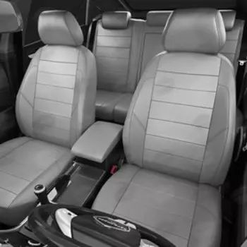 Авточехлы для Toyota Yaris 2 с 2005-2012г. хэтчбек Задние спинка и сиденье 40 на 60, 5 подголовников