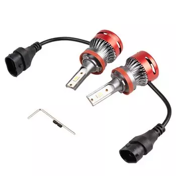 Автолампа-LED, SKYWAY, H11(F8), 12/24V, 25W, 6000K, 4000Lm, 1-конт, набор 2 шт