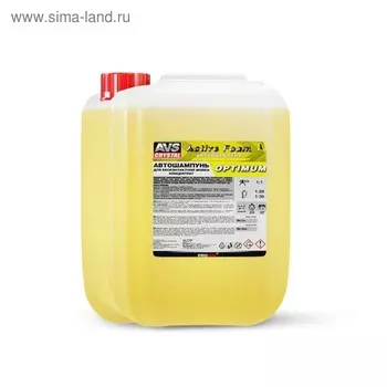 Автошампунь AVS "Active Foam" OPTIMUM, для бесконтактной мойки, 5 л
