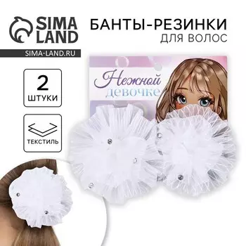 Бант для волос «Нежной девочке» школьный, 2 шт.