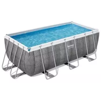 Бассейн каркасный Bestway Power Steel 56722, 412201122 см, фильтр-насос, лестница, диспенсер, прямоугольный