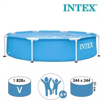 Бассейн каркасный Metal Frame, 24451 см, 28205NP INTEX