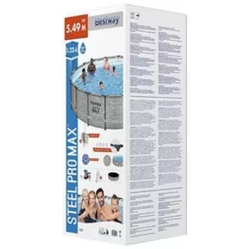 Бассейн каркасный Pool Set, 549 х 122 см, фильтр-насос, лестница, тент 5618Y