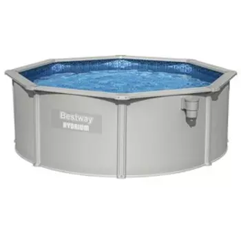 Бассейн каркасный стальной Bestway Hydrium 56574, 366122 см, песчаный фильтр-насос, лестница, тент, круглый