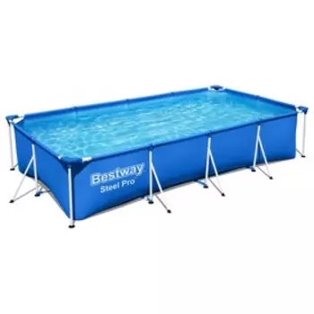 Бассейн каркасный Bestway Steel Pro 56424, 40021181 см, фильтр-насос, прямоугольный