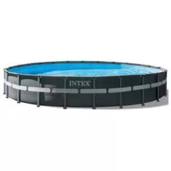 Бассейн каркасный INTEX Ultra XTR Frame 26340NP, 732132 см, песчаный фильтр-насос, лестница, тент, подстилка, круглый