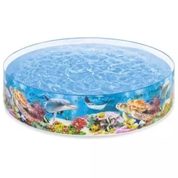 Бассейн «Морское дно», 244 х 46 см, жёсткий борт, от 3 лет, 58472NP INTEX