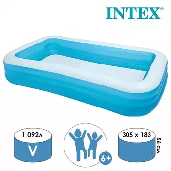 Бассейн надувной INTEX, 30518356 см, от 6 лет, 58484NP