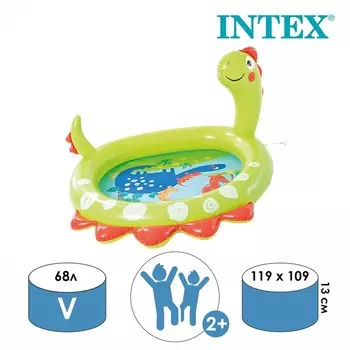 Бассейн надувной INTEX «Динозавр», 11910966 см, от 2 лет, 58437NP