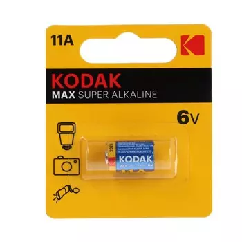 Батарейка алкалиновая Kodak Max Super, 11A (LR11, A11, MN11) -1BL, 6В, блистер, 1 шт.
