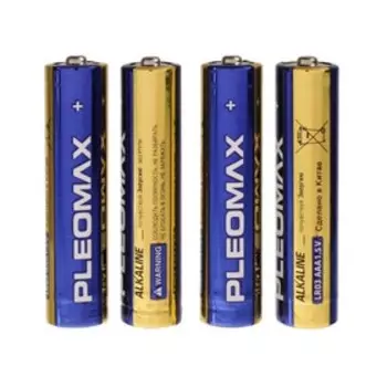 Батарейка алкалиновая Pleomax, AAA, LR03-4S, 1.5 В, спайка, 4 шт.