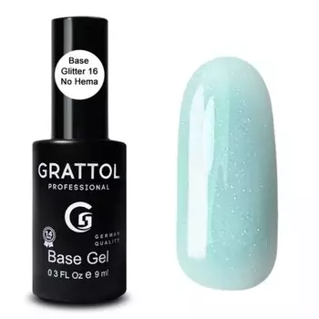 База Grattol Glitter №16, 9 мл