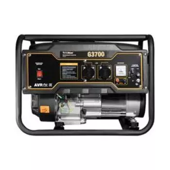 Бензиновый генератор FoxWeld Expert G3700, 3.3 кВт, 7 л.с, 2х220 В, 12 В, ручной старт