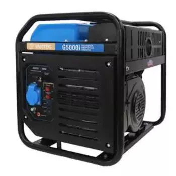 Бензиновый инверторный генератор VARTEG G5000i, 4.7 кВт, 7 л.с, 1х220 В/16 А, LED дисплей