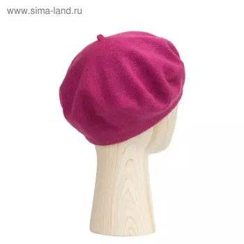 Берет женский, размер one size, фуксия