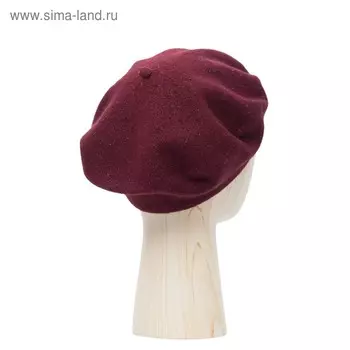 Берет женский, размер one size, красный