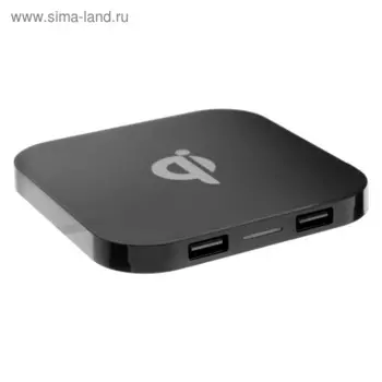 Беспроводное зарядное устройство Luazon, модель LCC-78, 1 А, 2 USB, USB - microUSB, черное
