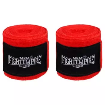 Бинт боксёрский эластичный FIGHT EMPIRE 3 м, цвет красный