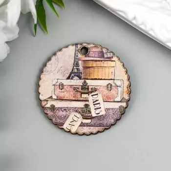 Бирка "Чемоданы" 4х4 см