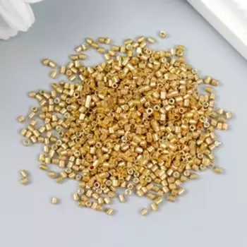 Бисер стекло 12/0 "Цилиндр. Золотой" 10 гр