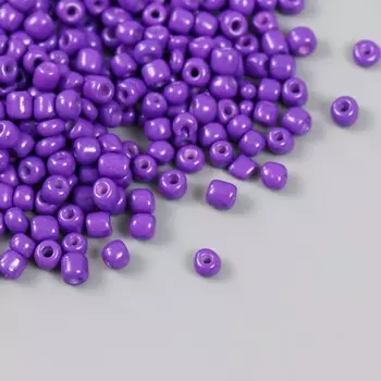 Бисер стекло 6/0 "Цикламен" яркий 450 гр