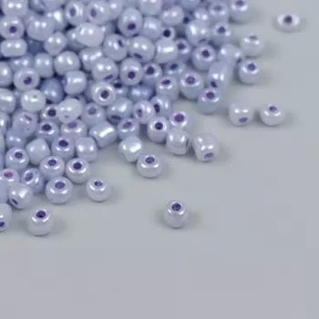 Бисер стекло 6/0 "Лаванда" перламутр 450 гр