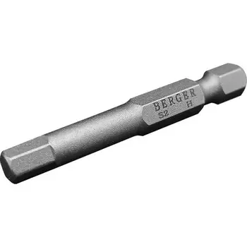 Биты магнитные BERGER BG2405, HEX4x50 мм, 2 шт., S2