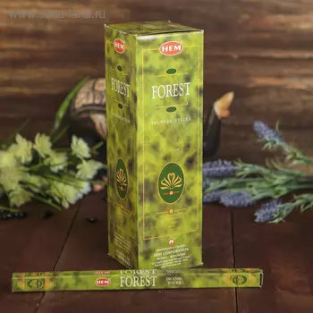 Благовония "HEM" 8 палочек угольные Лес