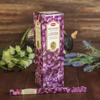 Благовония HEM, Лаванда, 8 палочек, угольные