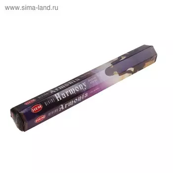 Благовония HEM "DIVINE HARMONY Божеств.гармония", 20 палочек в упаковке, шестигранник