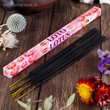 Благовония HEM "Lotus. Лотос", 8 палочек в упаковке, четырёхгранник