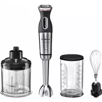 Блендер Bosch MS8CM6160, погружной, 1000 Вт, 0.75 л, 12 скоростей, серебристый