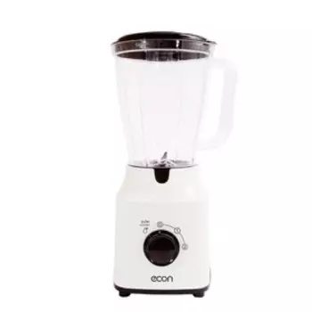 Блендер Econ ECO-560SB, стационарный, 500 Вт, 1.5 л, 2 скорости, белый