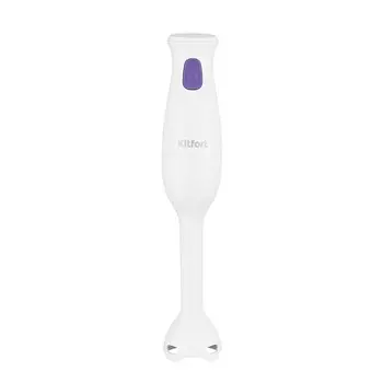 Блендер Kitfort КТ-3039-1, погружной, 200 Вт, 1 скорость, бело-фиолетовый