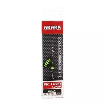 Блесна вращающаяся Akara Action Series Aglia 1, 4 г, цвет A34
