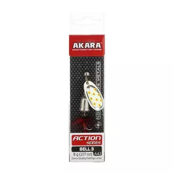 Блесна вращающаяся Akara Action Series Bell, 8 г, цвет A42