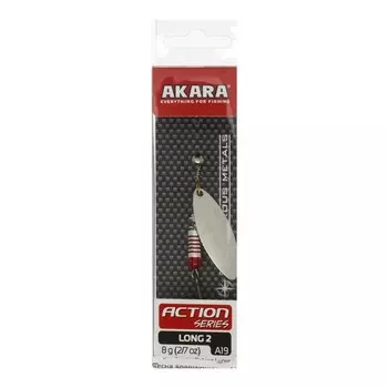 Блесна вращающаяся Akara Action Series Long 2, 8 г, цвет A19