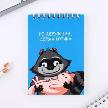 Блокнот А6, 40 л "Енотик"