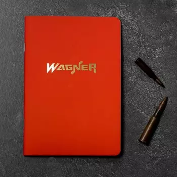 Блокнот «Wagner», софт-тач на скрепке , А5, 48 листов .