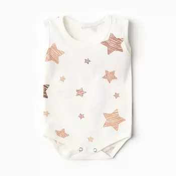 Боди Bloom Baby Звездочки без рукавов, р. 80 см, молочный