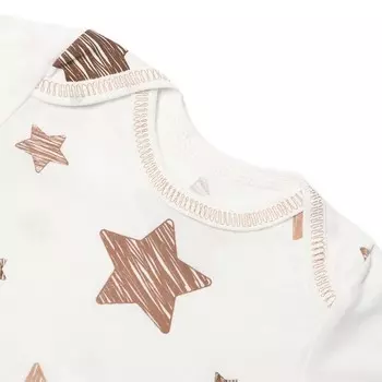 Боди Bloom Baby Звездочки с кор. рукавом, р. 62 см, молочный