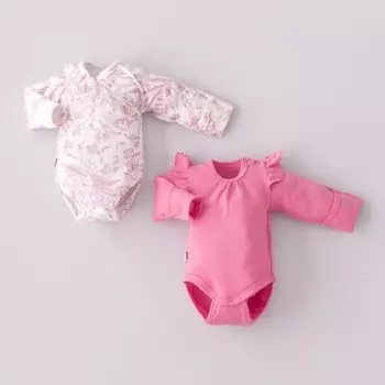 Боди детское KinDerLitto «Цветочный сад», с длинным рукавом, рост 68-74 см, 2 шт