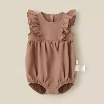 Боди детское SL HOME, рост 74-80 см, кофейное
