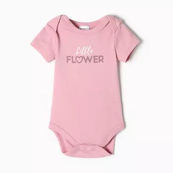 Боди Крошка Я Flower, рост 86-92 см, розовое