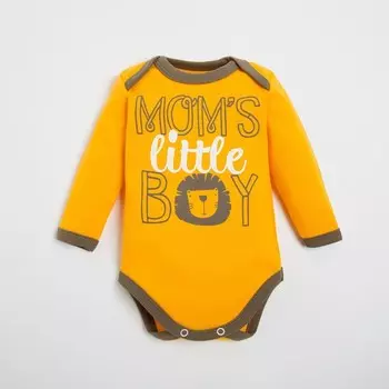 Боди Крошка Я Mum's boy, рост 86-92 см, жёлтое