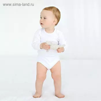 Боди с длинным рукавом Basic, рост 74 см