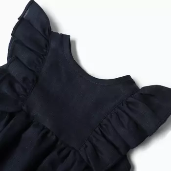 Боди с рюшей «Крошка Я» Linen, рост 74-80, синее