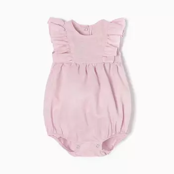 Боди с рюшей «Крошка Я» Linen, рост 62-68, сиреневое