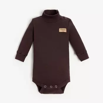 Боди-водолазка детская MINAKU, цвет коричневый, рост 74-80 см